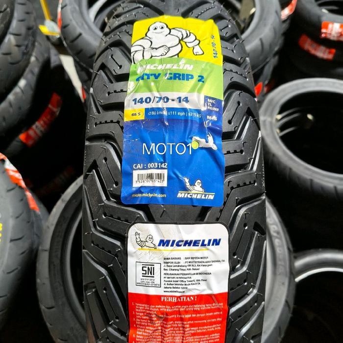 Ban Belakang Aerox - Michelin 140/70 - 14 City Grip 2 Tubeless - 110/80-14