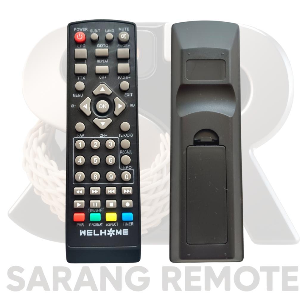 REMOTE REMOT STB WELHOME DVB-T2 SET TOP BOX WELHOME