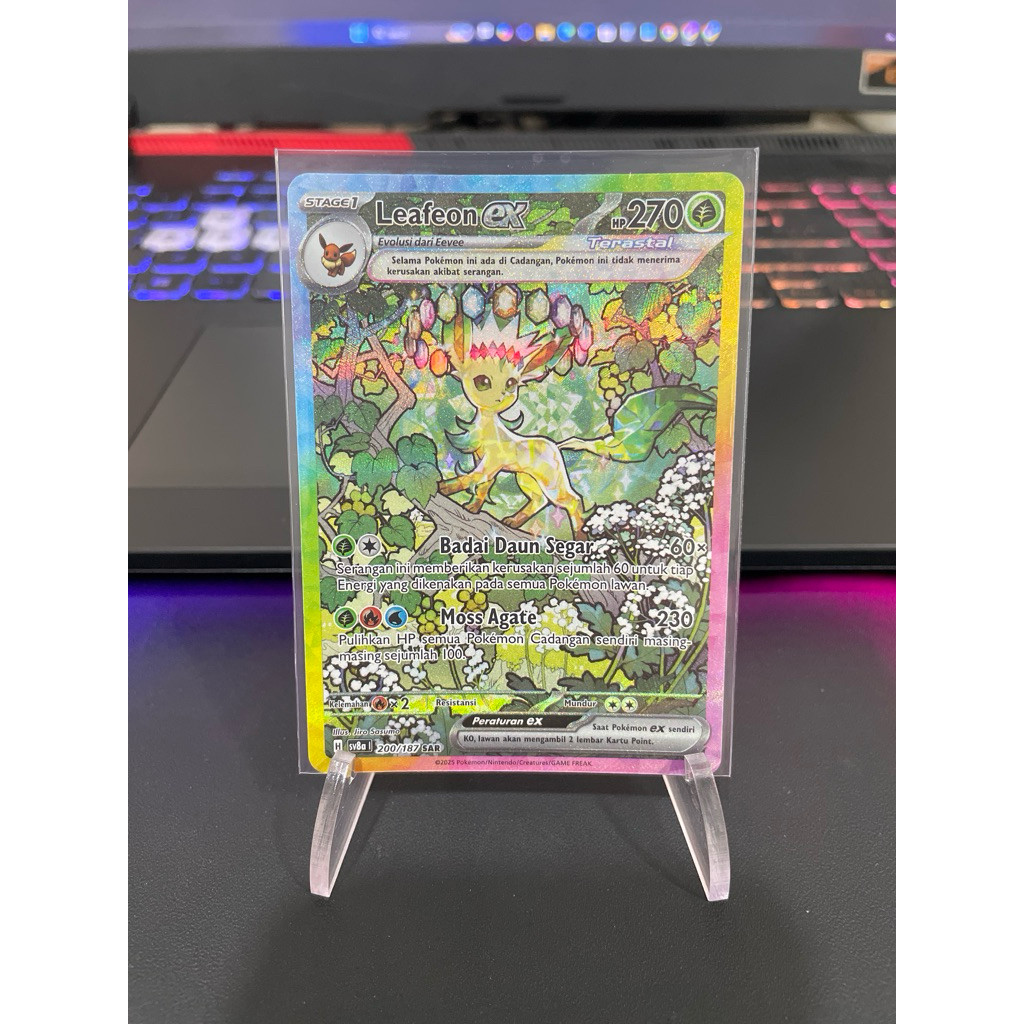 Discount Pokemon Tcg Indonesia Sv8A Leafeon Ex 200/187 Sar