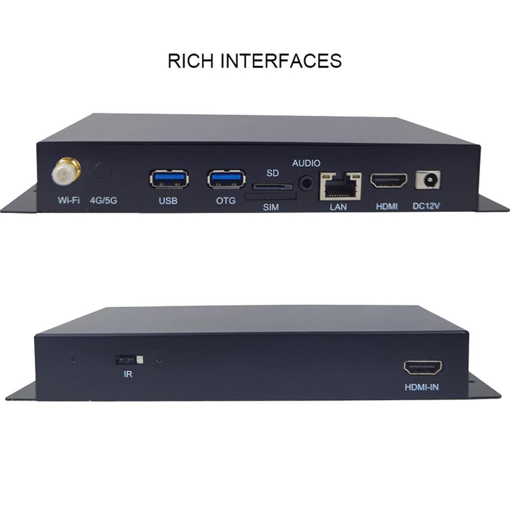 RK3568 RK3566 RK3576 Android 4K UHD HDMI 4G GPS Module TV Box With 4+64G Wide Area Network CMS gital