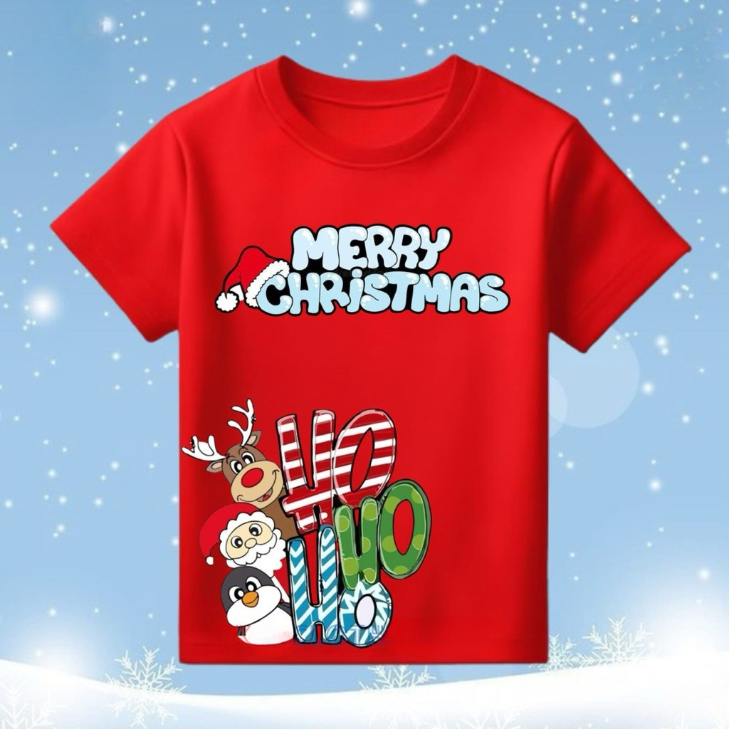 KAOS COUPLE FAMILY MERRY CHRISTMAS / KAOS COUPLE KELUARGA NATAL / COUPLE PASANGAN  NATAL   / KAOS AN