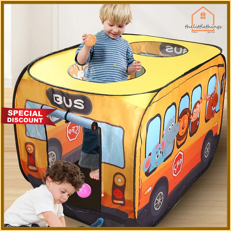 HOT PRODUCT LITTLE THINGS TENDA MAIN ANAK MOTIF MOBIL TENDA LIPAT PORTABLE INDOOR OUTDOOR TENDA