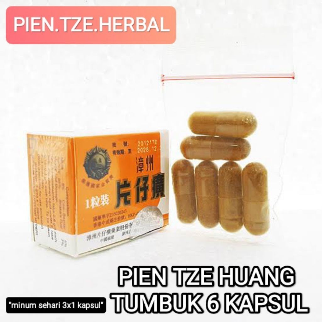 PIEN TZE HUANG OBAT CHINA SSA ASLI ISI 6 OBAT PASCA OPERASI