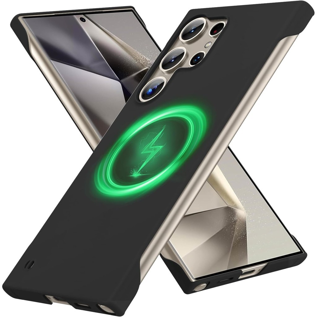 Magnetik Slim Case Cocok untuk Samsung Galaxy S24 S23 S22 S21 S20 S10 S9 Ultra Case Ultra-Thin Light