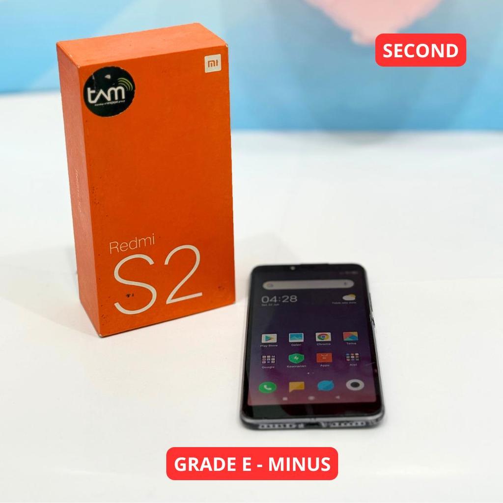XIAOMI REDMI S2 3/32 GB GRADE E - MINUS HP SECOND ORIGINAL SINAR MUTIARA CELL