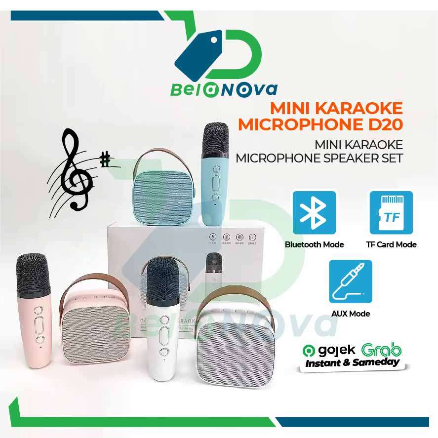 MINI KARAOKE MICROPHONE D20-K1 SPEAKER SET BLUETOOTH