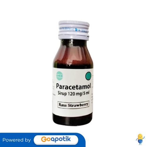Paracetamol Mersi 120 Mg/5 Ml Rasa Strawberry Syrup 60 Ml
