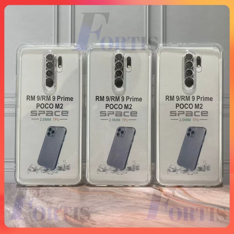FLASH Silikon Case Redmi 9 Redmi 9A Redmi 9C Redmi 9T Clear Bening Transparant SoftCase Space Tpu Ca