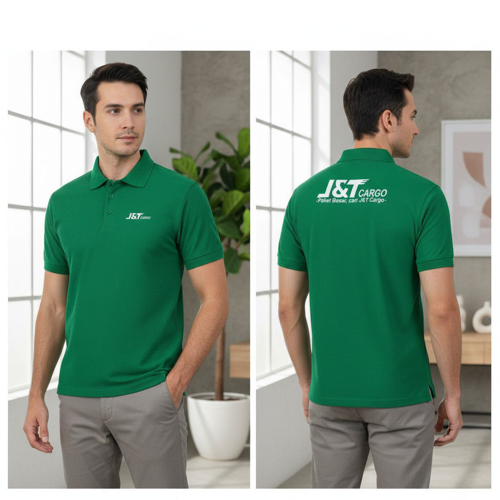 [COD] Kaos T-Shirt Kerah kurir JNT CARGO - unisex