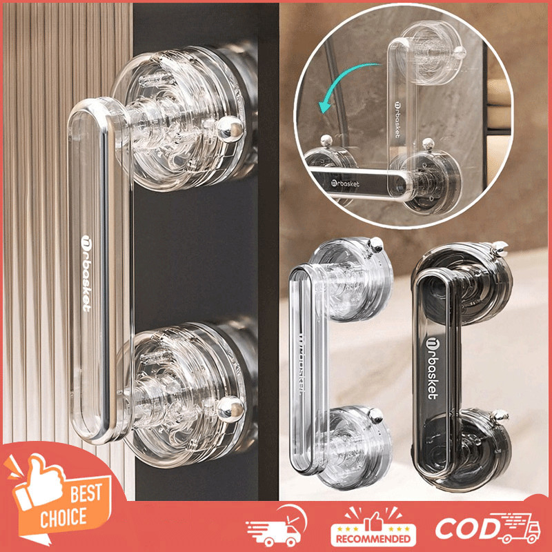 Gagang Pintu Vakum Tempel Anti-Slip Pegangan Hisap Untuk Pegangan Pintu Kamar Mandi Dan Kamar Mandi