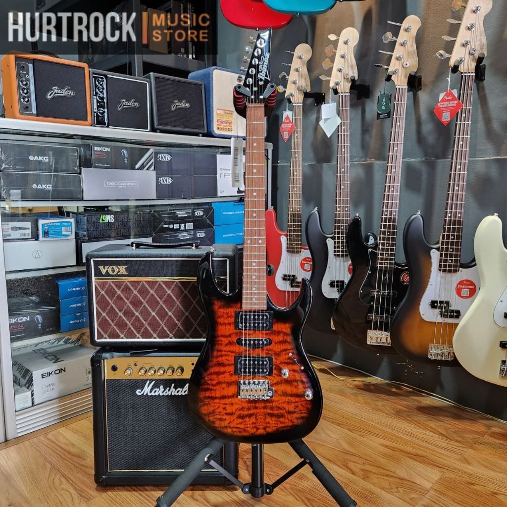 Ibanez Gio GRX70QA-SB Electric Guitar, Sunburst