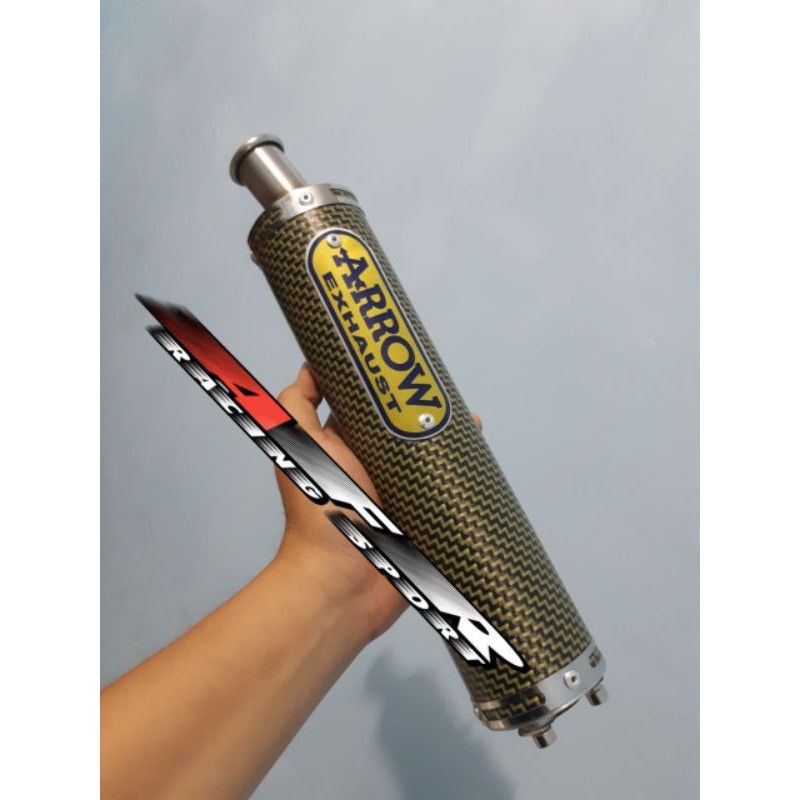 Silincer Knalpot Ninja R RR ARROW Kevlar