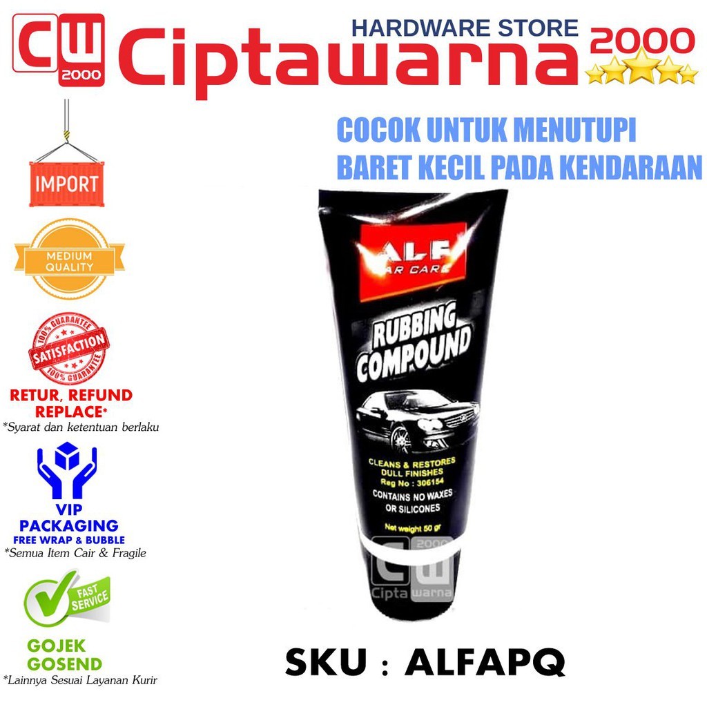 Compound Alfa 50gr odol kompon mobil Palembang - C2 CWS