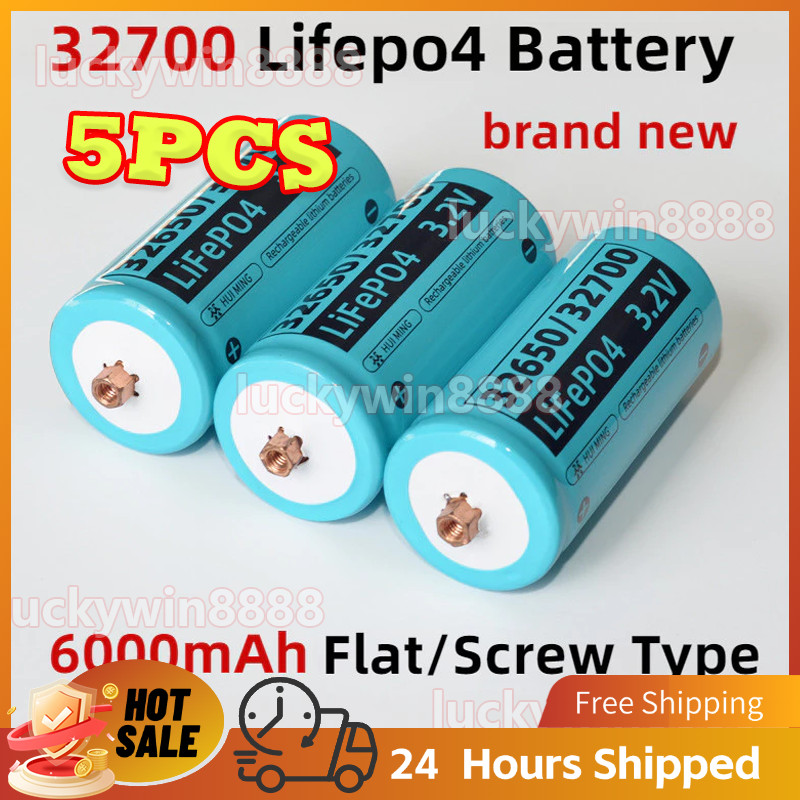 Battery Lithium 32650/32700 Rechargeable 3,2V Baterai Lifepo4 32650 6000mAh Original Lifepo4 Battery