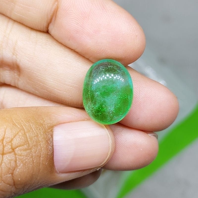 BATU ZAMRUD SURABAYA obsidian manmade / cincin batu akik ZAMRUD