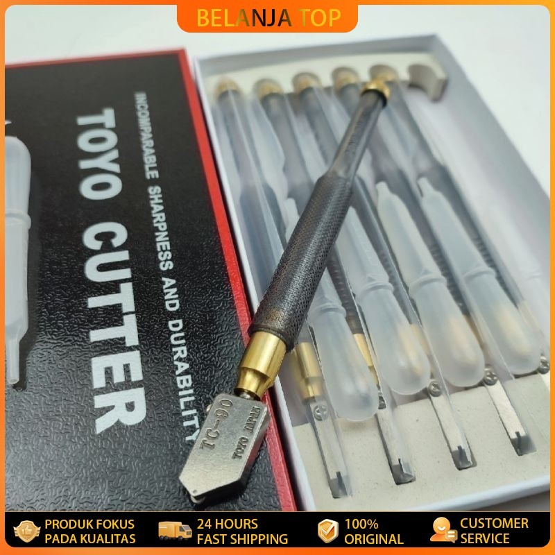 Promo TOYO Japan TC - 17 Asli Pisau kaca Alat Pemotong Kaca glass cutter Tc 17 potong kaca ketebalan