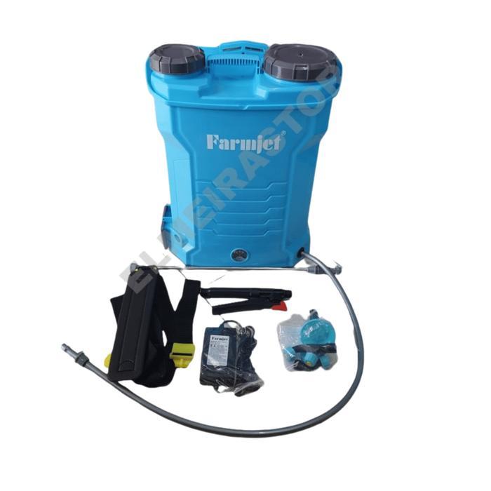 Farmjet Tangki Semprot Sprayer Elektrik Baterai Cas 16 Liter 12V 8Ah Automatic Spray System