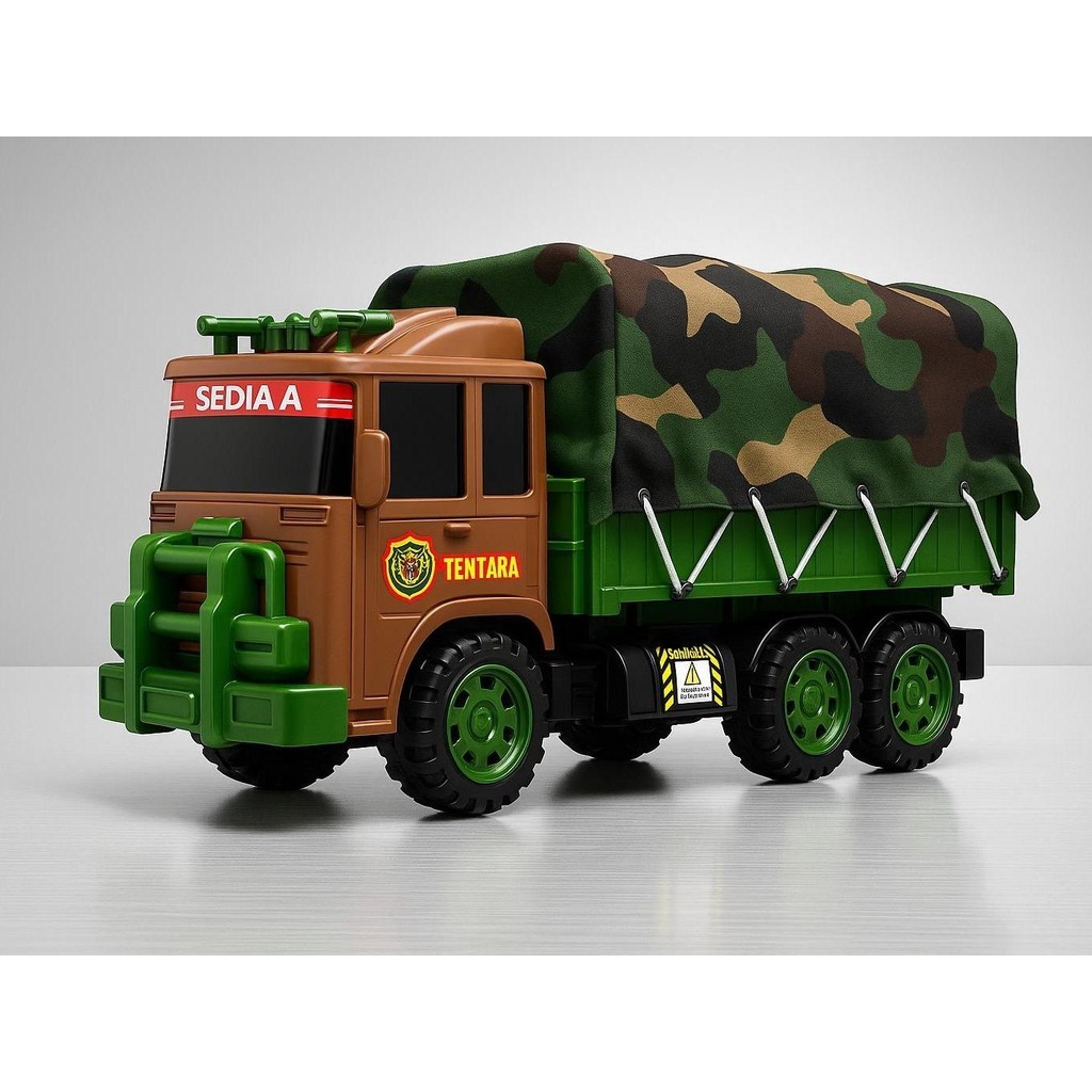 BAYAR DITEMPAT Mobil Truk Army TNI 6029 GRATIS ONGKIR Mainan Anak Laki-Laki Perempuan Cewek Cowok Ha