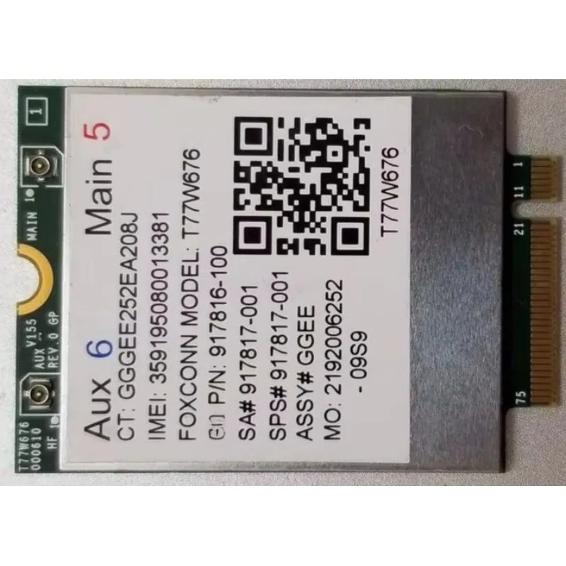 LT4220 T77W676 Snapdragon X12 Cat9 LTE 4G NGFF M2 450M Module for HP EliteBook X2 1030 G3 EliteBook 