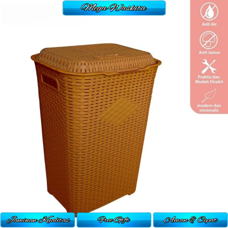 Club Plastic Furniture Club Rattan Laundry Basket (CRB 800)/CRB500