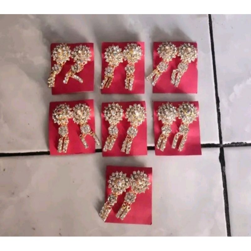 Giwang Rumbai Jaran Kepang Berlian Mutiara