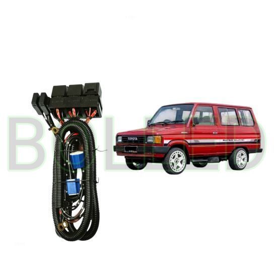 Relay Set Lampu Utama LED H4  Mobil Toyota kijang Super BLD