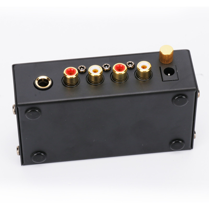 Preamplifier Phono Preamp Ultra-Compact Audio Amplifier with Level Volume Control Turntable Input RC