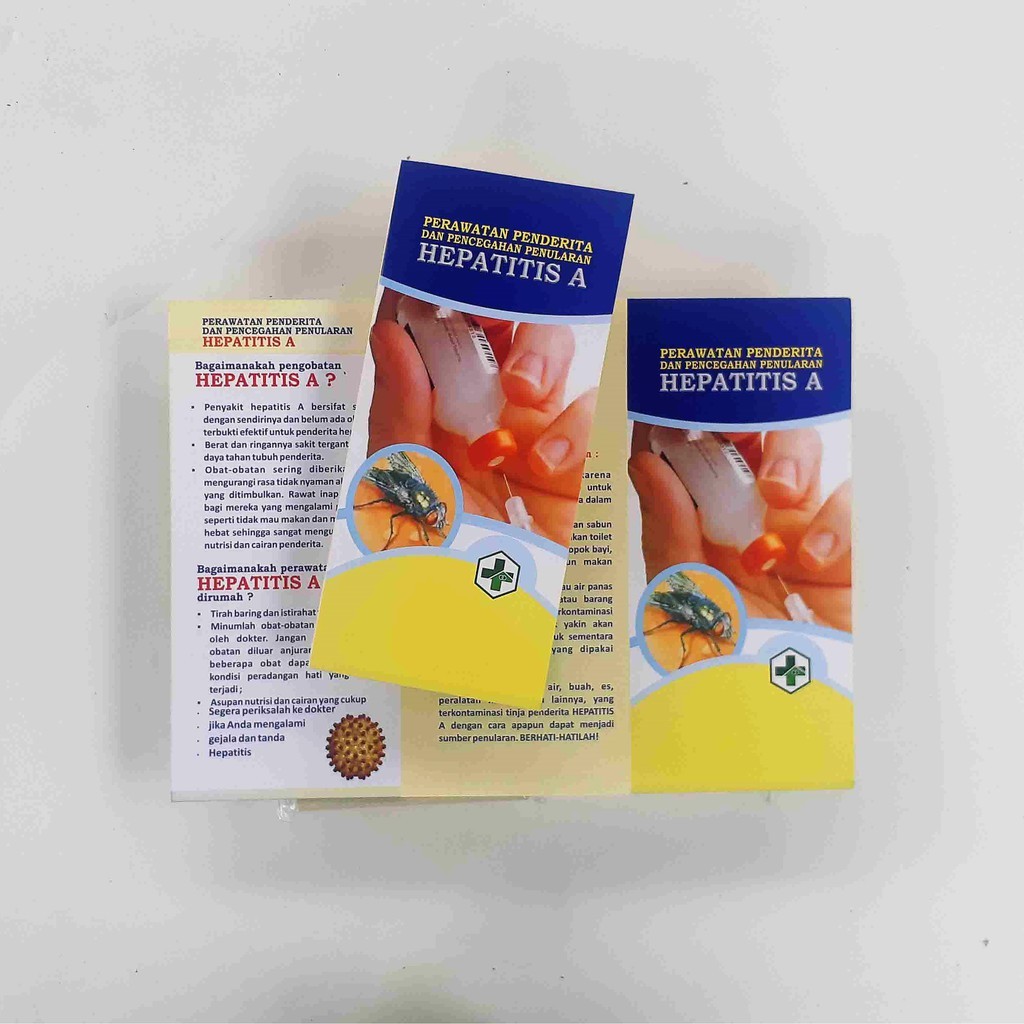 Leaflet / Brosur Hepatitis, Leaflet Edukasi Hepatitis, Bonus Poster Hepatitis
