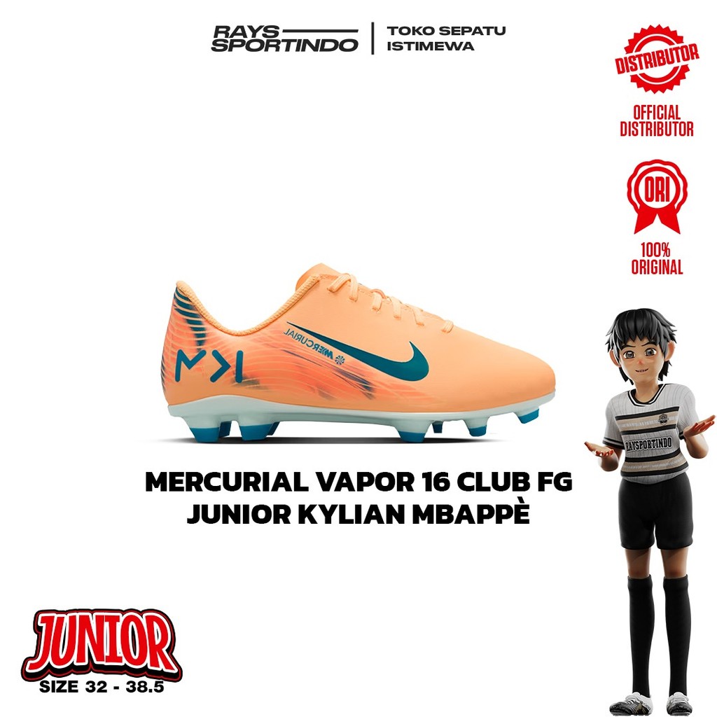 SEPATU BOLA ANAK NIKE MERCURIAL VAPOR 16 CLUB FG JR SE KYLIAN MBAPPE