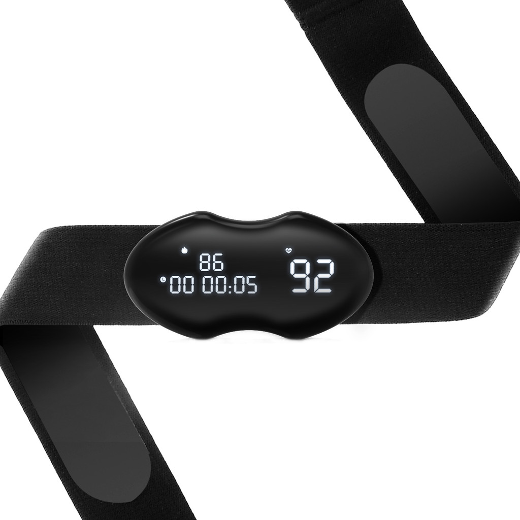 FITCENT  Heart Rate Monitor Chest Strap with HR splay ANT+ Bluetooth Dual HRM for Zwift Strava Polar
