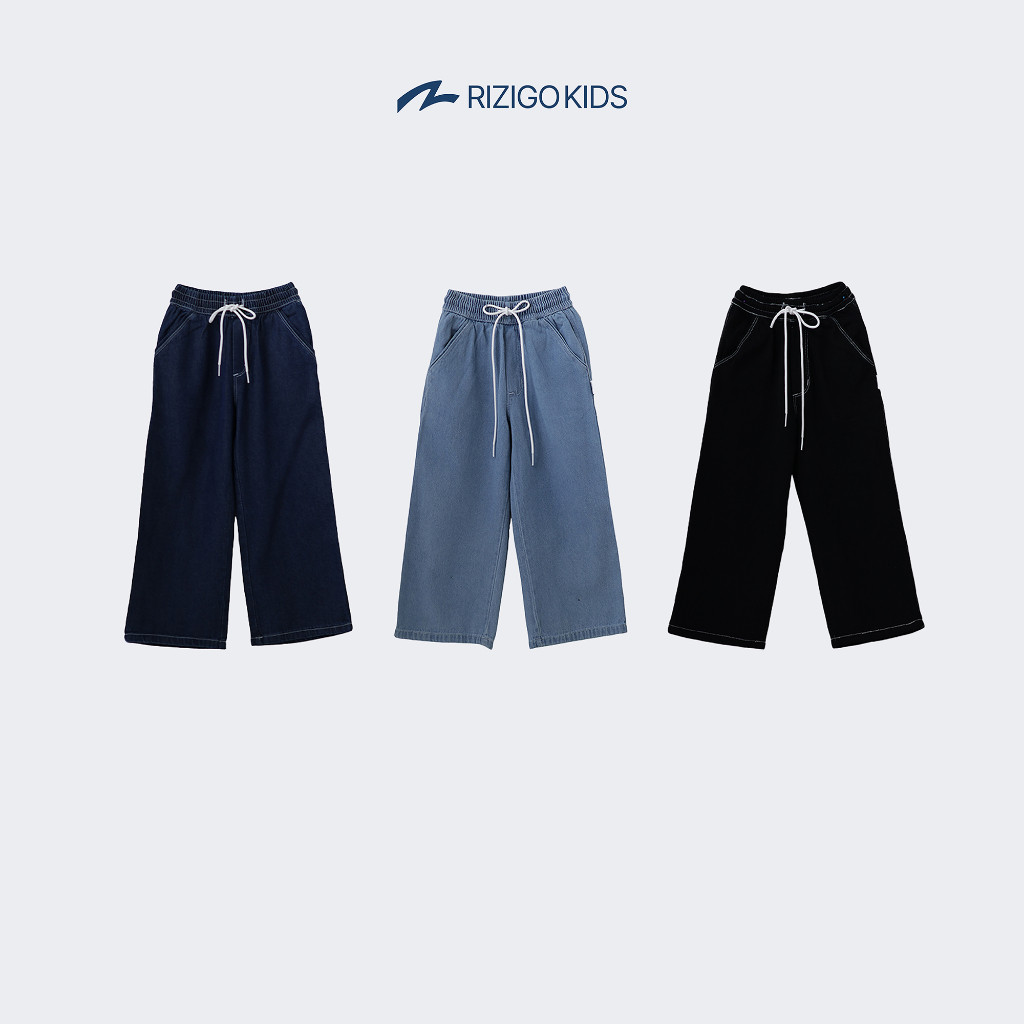 KEENAN Rizigo Kids Celana Baggy Jeans Anak Laki-Laki Skena Premium Wash 4-12 Tahun