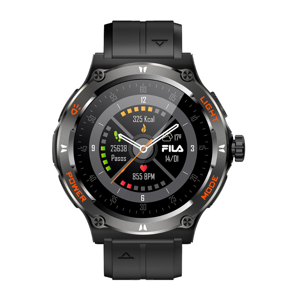 Jam Tangan Pria FILA SmartWatch FL38SW56 Black Silicone + Free Strap