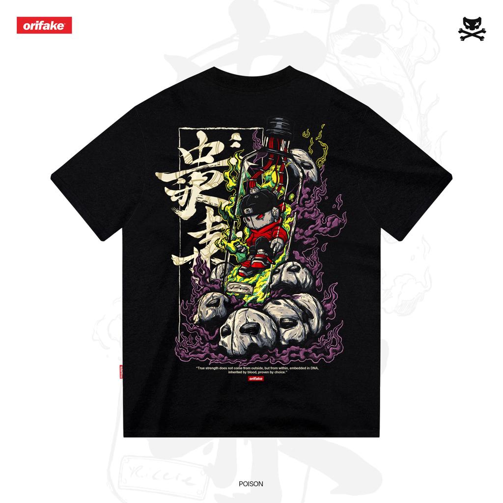[COD] Orifake - T-Shirt Regular Poison 200gsm Kaos Pria Original