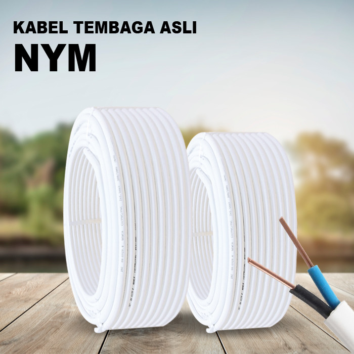 Kabel Listrik NYM / Kabel LIstrik Tembaga Asli SNI Panjang 50 Yard