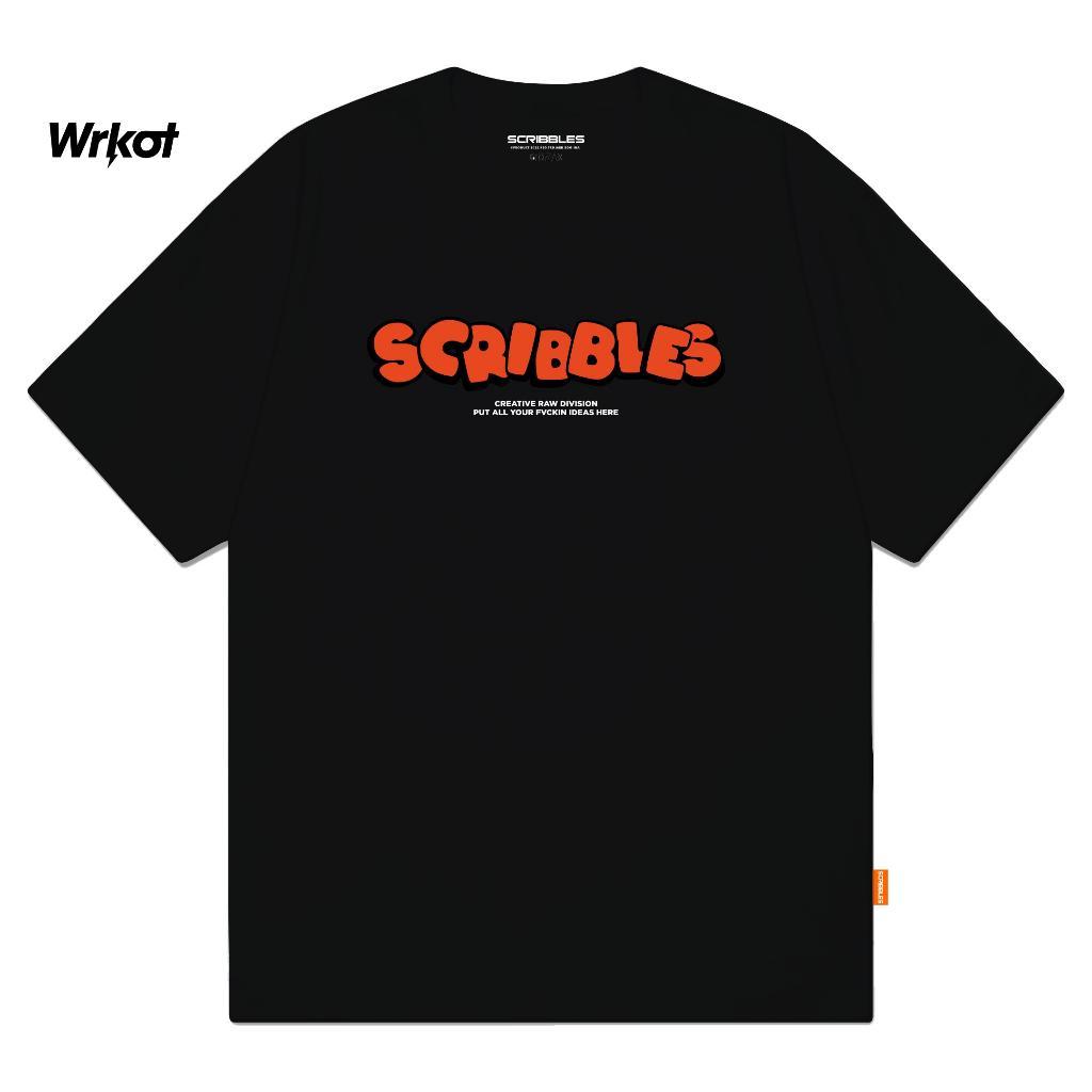 Workout Streetwear x Scribbles baju Kaos Distro Coki best seller