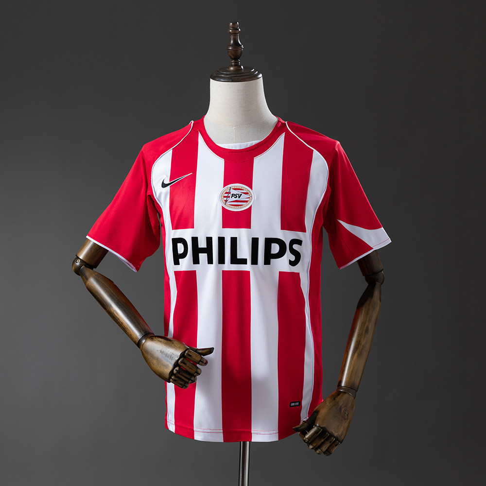 Jersey PSV Eindhoven 04/05 Home Retro T shirt pria