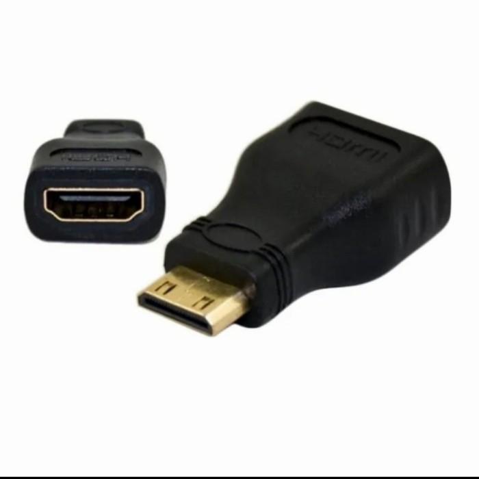 GENDER HDMI TO MINI HDMI - KONEKTOR HDMI FEMALE TO MINI HDMI MALE