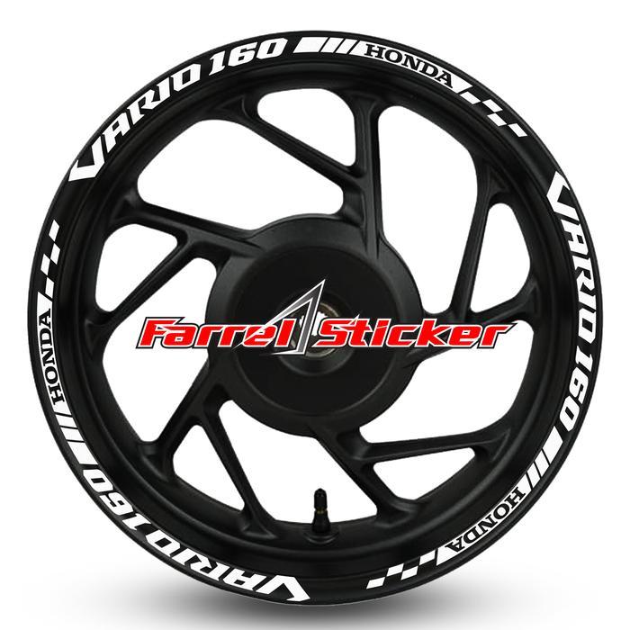 Hondmart stiker velg sticker velk vario 160 4 valve - Putih