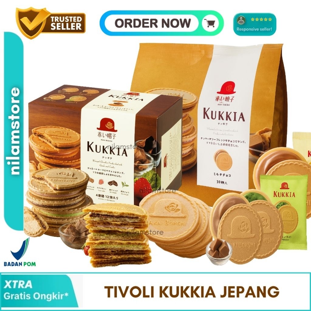 Tivoli Kukkia Coklat/Matcha isi 12pcs