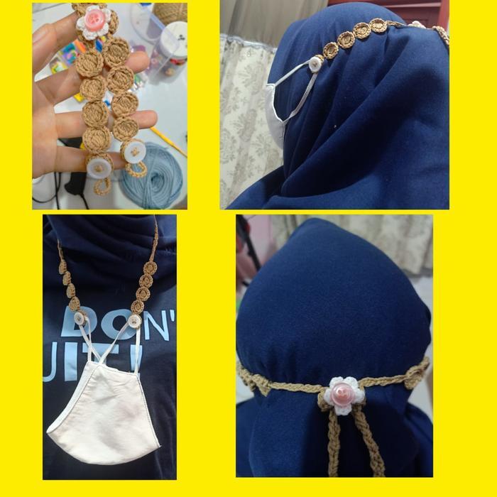 pengait/konektor masker rajut 2 in 1 - lolipop