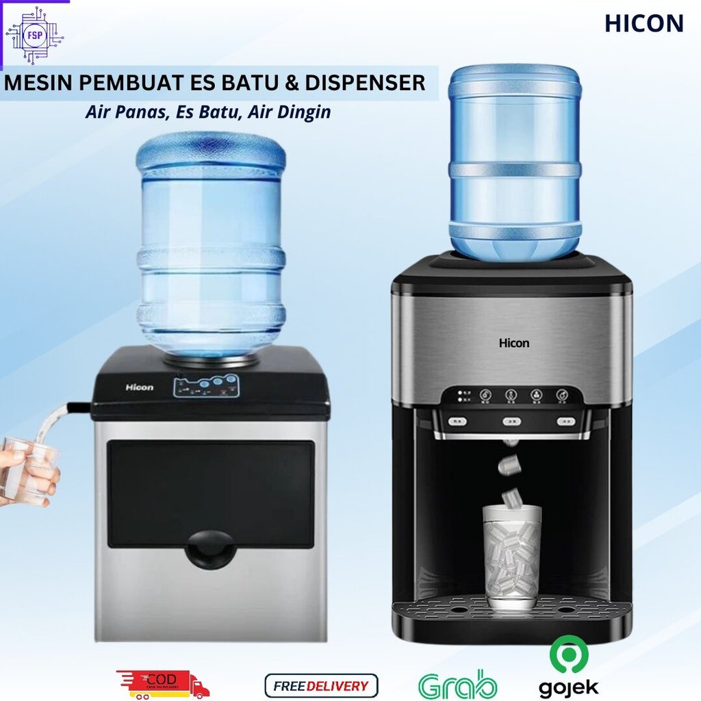 Ice Maker Dispenser Multifungsi Dingin Panas dan Es Batu Mesin Es Batu