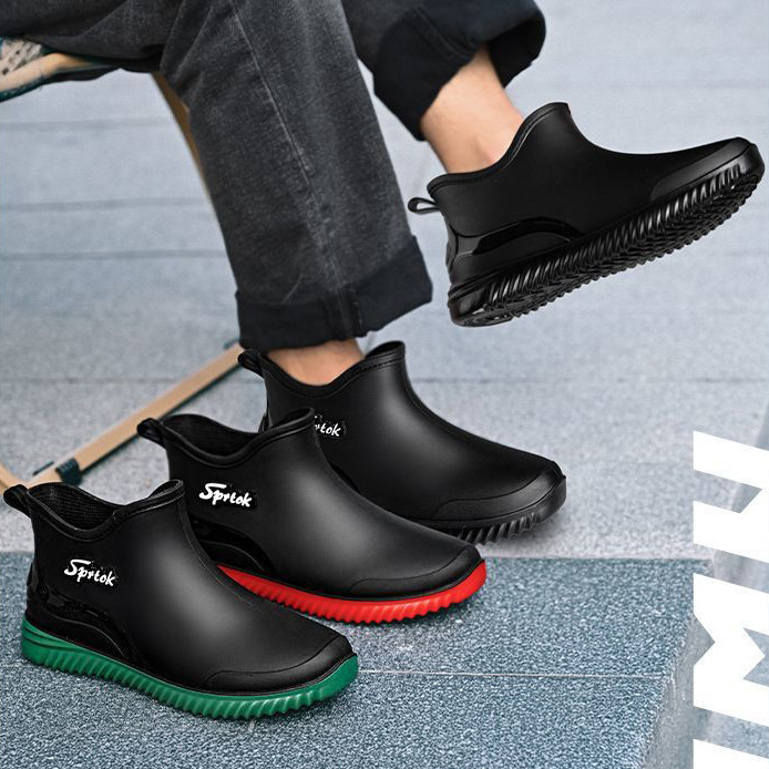 Sepatu Boots Pria Korean Style Sepatu Bots Mancing Karet Wanita Sneakers Boots Import
