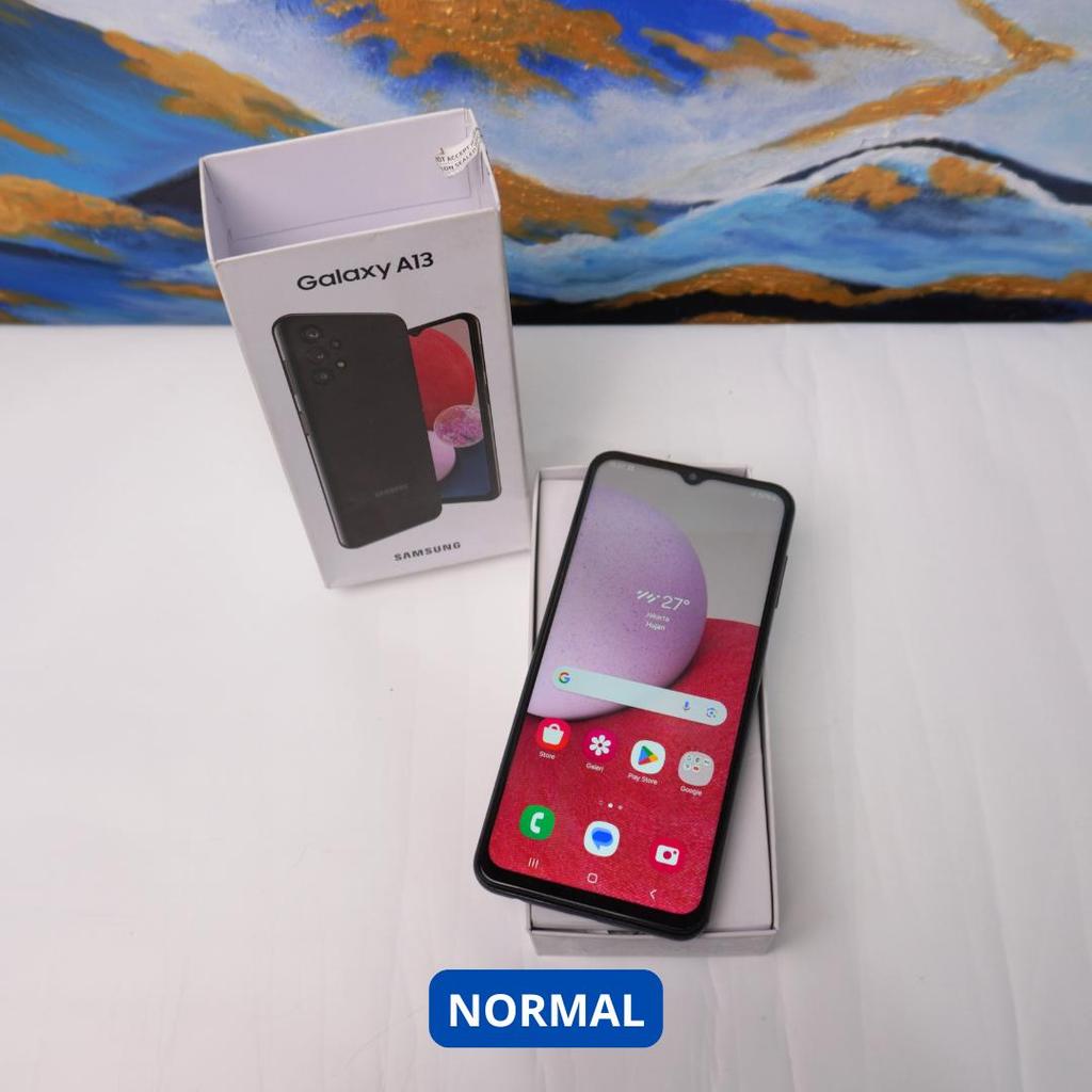SAMSUNG A13 4/128 GB HP SECOND ORIGINAL SINAR MUTIARA CELL