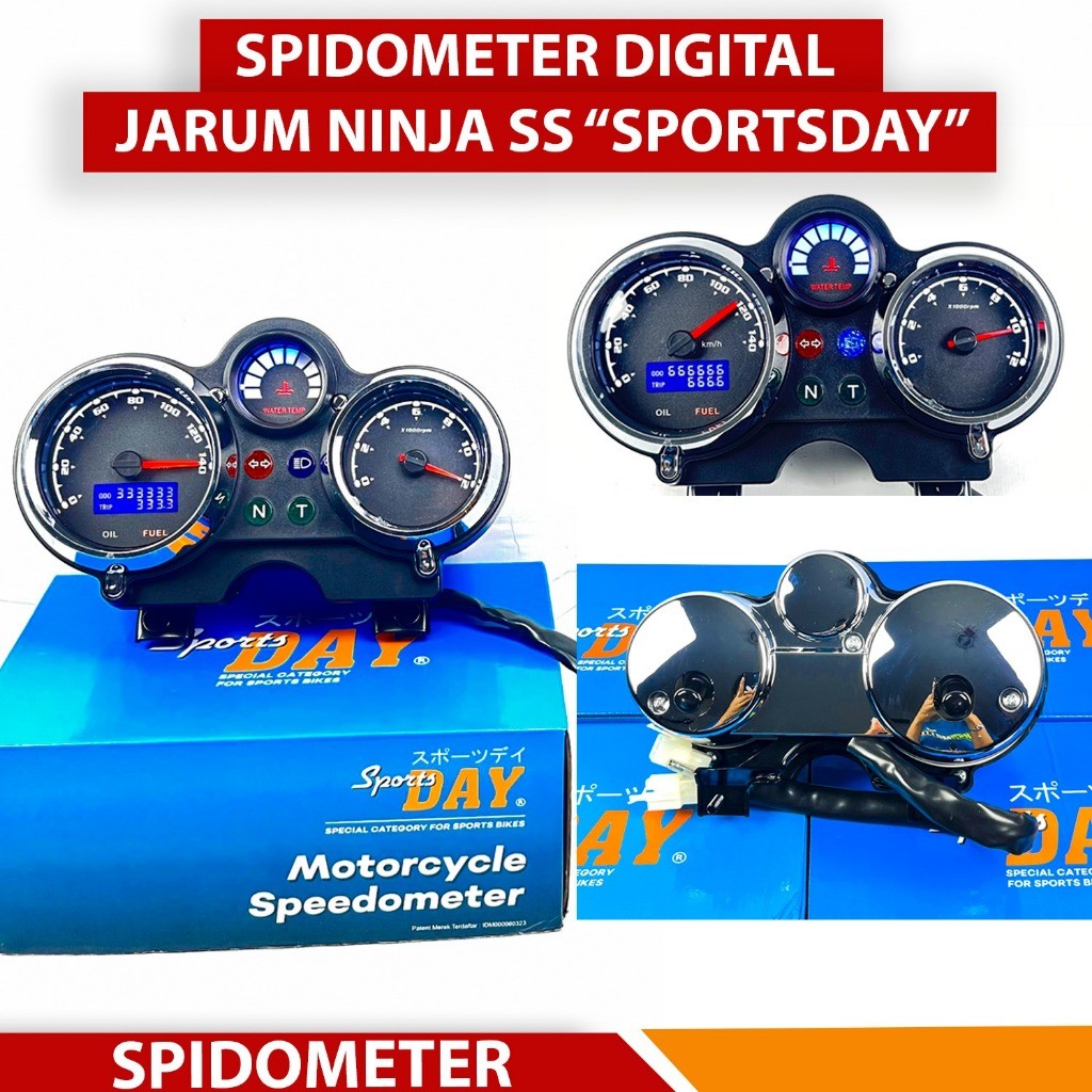 SPEEDOMETER SPIDOMETER DIGITAL NINJA R SS L M VICTOR GEN 2 GREDDY KOSO RIDE IT Berkualitas