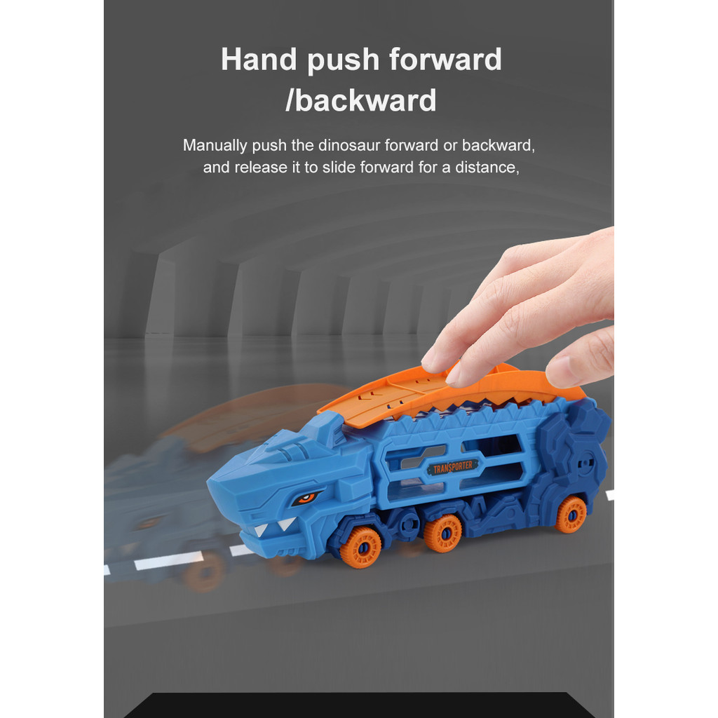 Shark Multi Track Deformation Catapult Truck Toy - Folng Toy Car, Alloy Car - Track Racing Car, Stor