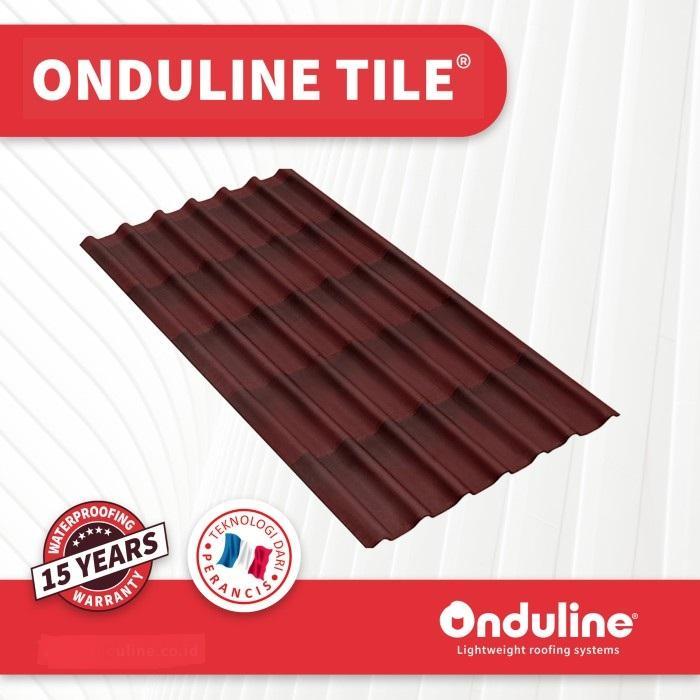 Genteng aspal TILE 3D - ATAP SIRAP BITUMEN ONDULINE TILE 200X97cm