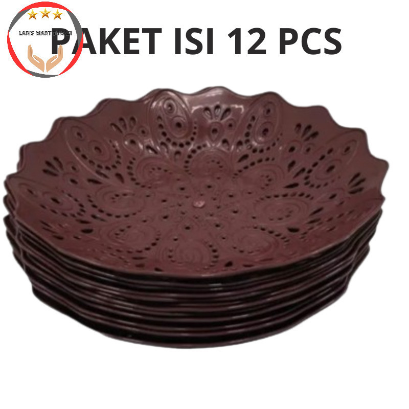 Piring Rotan Cekung Bahan Plastik Ukuran Besar PIRING BUAH PLASTIK