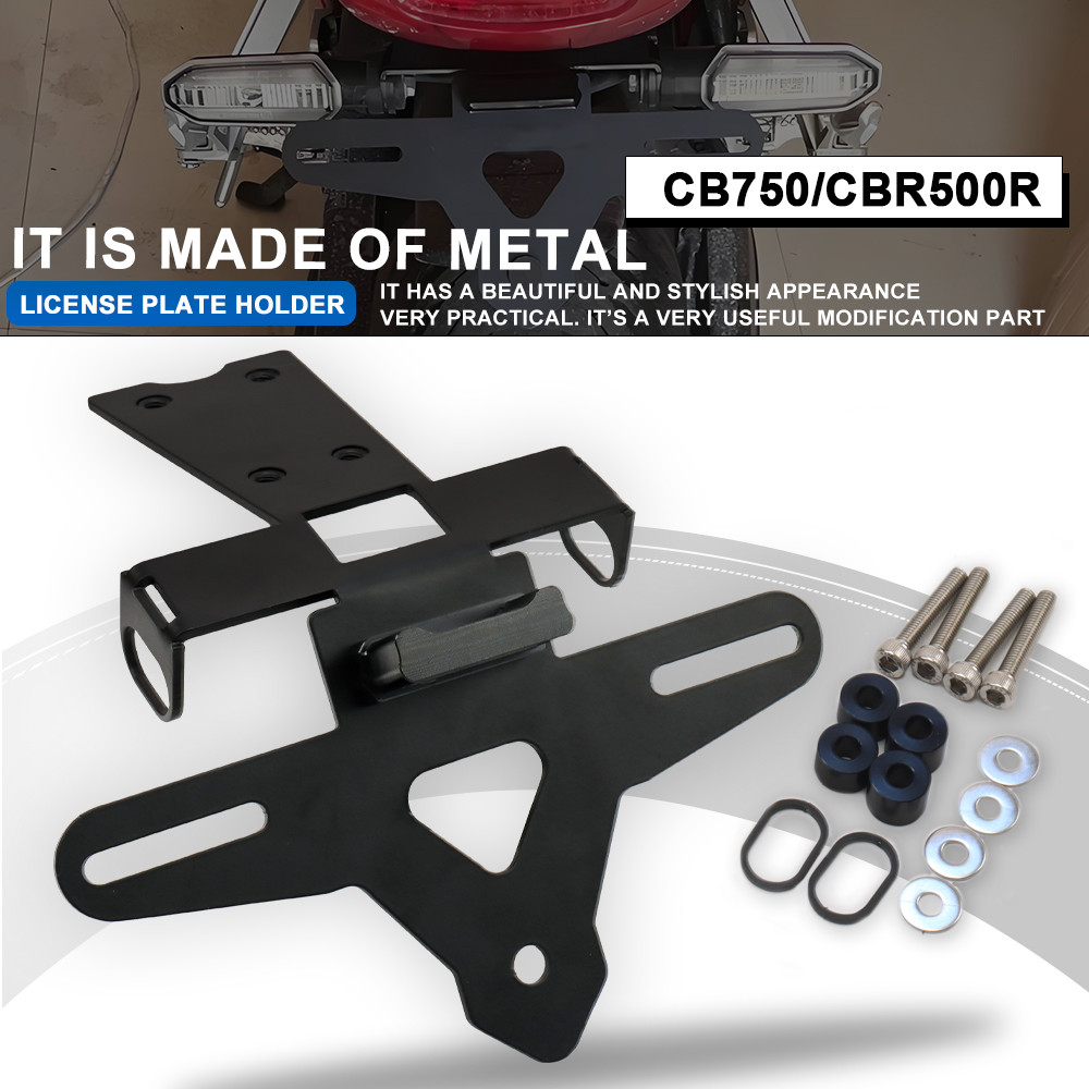 Fit For Honda CB750 Hornet License Plate Holder CBR500R CB500F CB500R Motorcycle Turn Signal Light B
