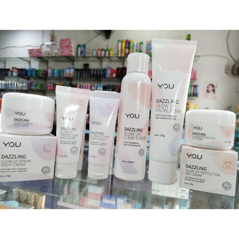 Paket Skincare Dazzling Glow Up Y.O.U Usia 13 Tahun Ke Atas (BERHADIAH)