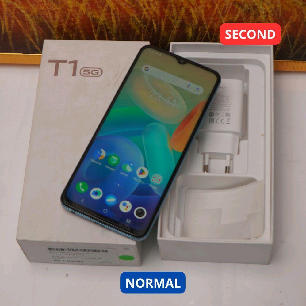 VIVO T1 8/128 GB (5G) HP SECOND ORIGINAL SINAR MUTIARA CELL